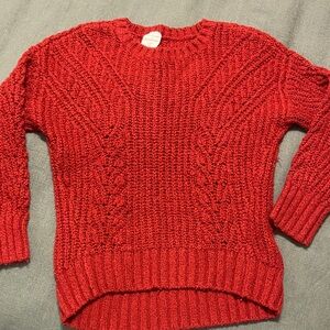Abercrombie & Fitch kids sz 7/8 red knit sweater